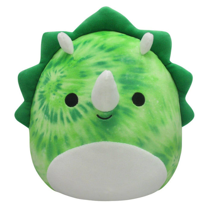 Squishmallows 8" 2-in-1 Flipamallows Rocio and Evelina the Green Tie-Dye Triceratops & Teal-Green Tie-Dye Pterodactyl Plush Toy