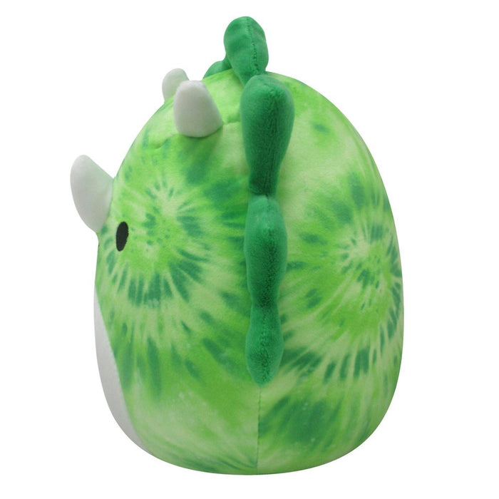 Squishmallows 8" 2-in-1 Flipamallows Rocio and Evelina the Green Tie-Dye Triceratops & Teal-Green Tie-Dye Pterodactyl Plush Toy
