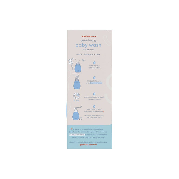 Goodnest Baby Bathtime Bundle Gift Set - Pure Fragrance Free - 4ct