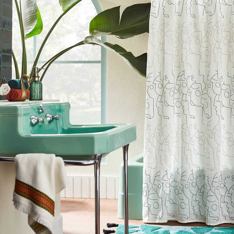 In This Together Shower Curtain White - Opalhouse™ designed with Jungalow™