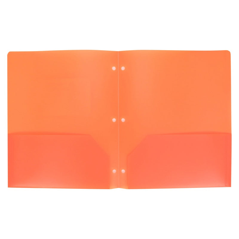 2 Pocket Plastic Folder Orange - up & up™