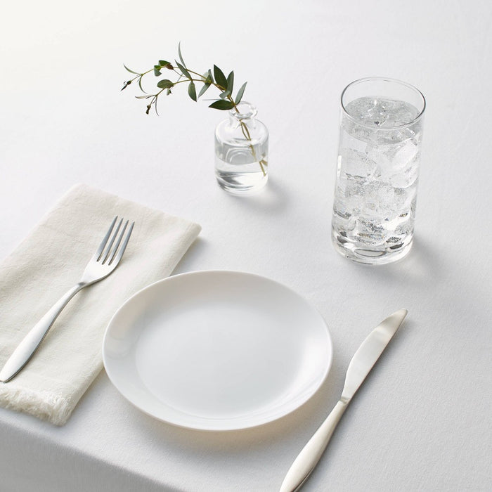 Glass Salad Plates 7.4" White Set of 6 - Made By Design™