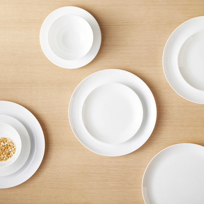 Glass Salad Plates 7.4" White Set of 6 - Made By Design™