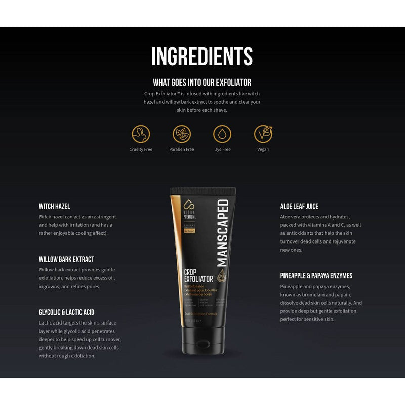 Manscaped Crop Exfoliator- 3.5 fl oz1
