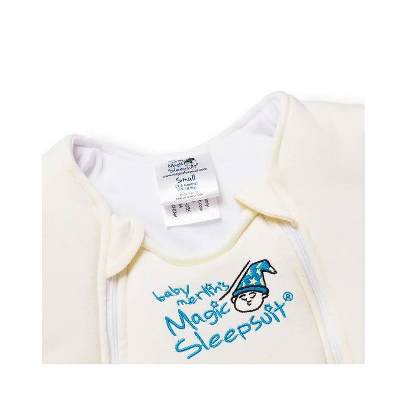 Baby Merlin's Magic Sleepsuit Large Cotton - Cream