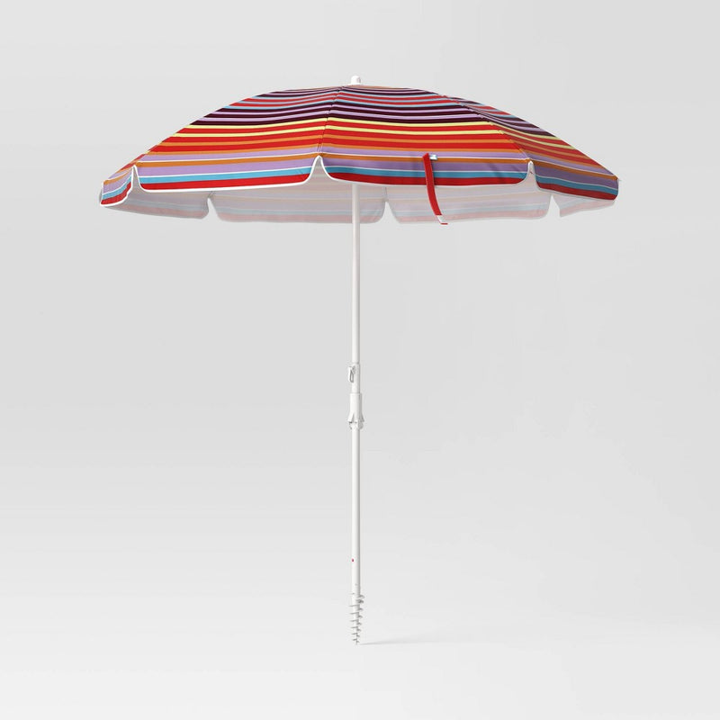 6'x6' Umbrella Striped - Sun Squad™ (LOCAL PICKUP ONLY)