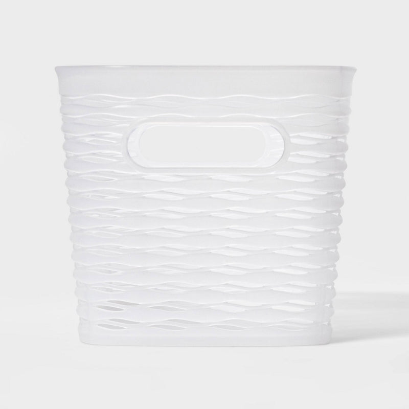 Wave Narrow Medium Storage Bin Translucent - Room Essentials
