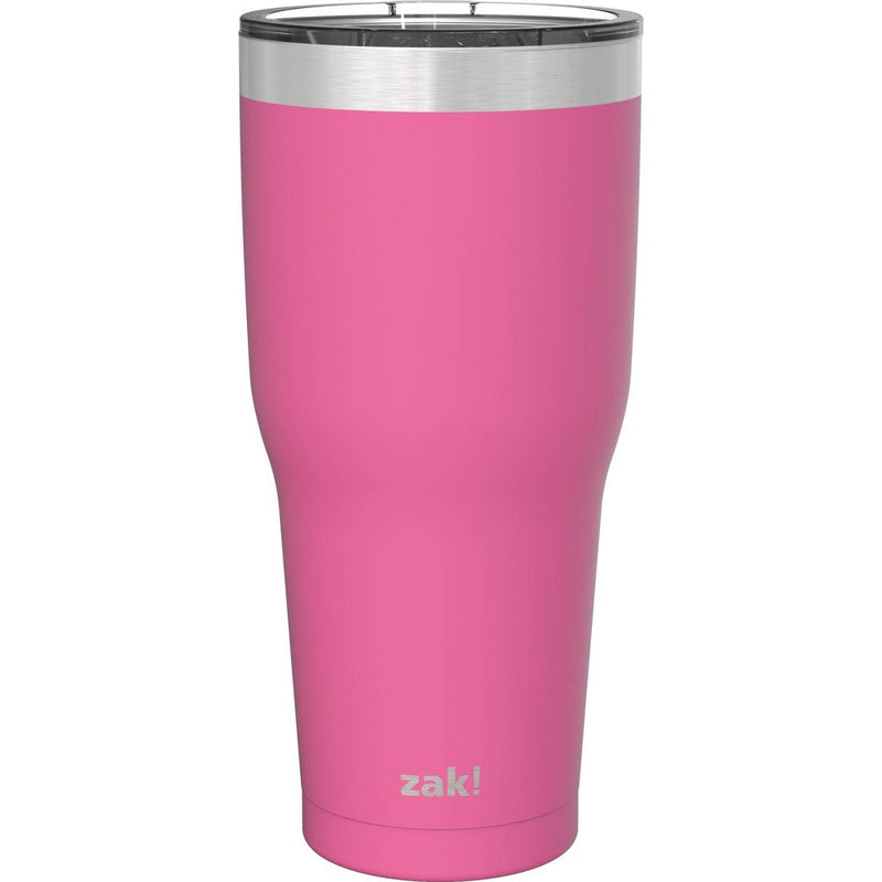 Zak! Designs 30oz Double Wall Stainless Steel Cascadia Tumbler - Rose Pink