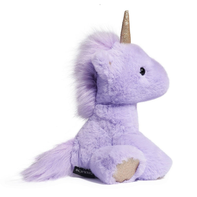 FAO Schwarz 6" Sparklers Lavender Gold Baby Unicorn Toy Plush