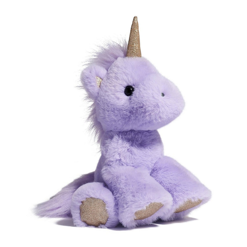 FAO Schwarz 6" Sparklers Lavender Gold Baby Unicorn Toy Plush