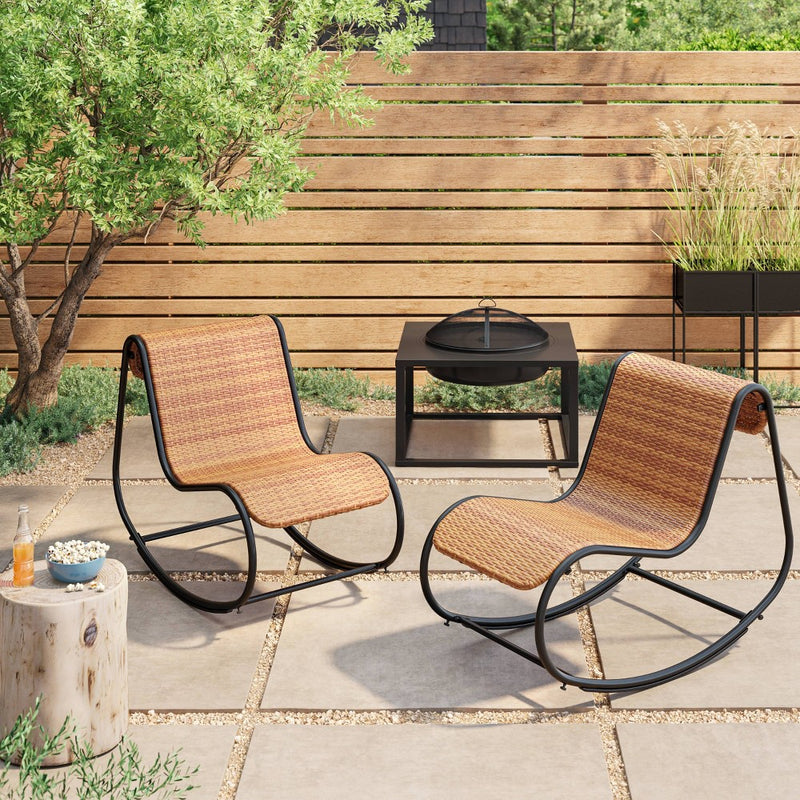 Raised Table Wood Burning Outdoor Fireplace with Spark Screen - Bond (LOCAL PICKUP ONLY)
