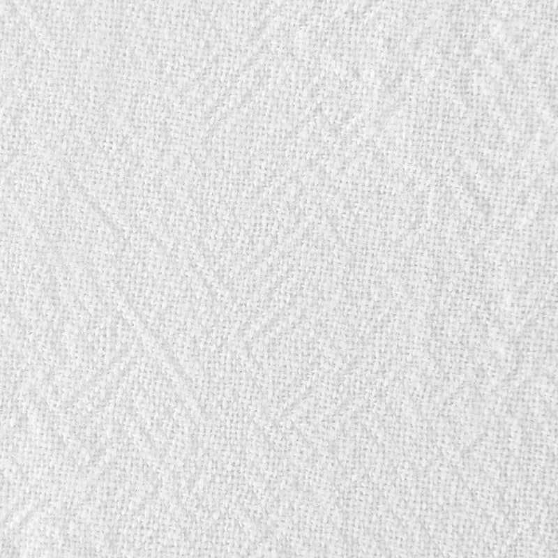 63"x52" Washed Cotton Twist Tab Light Filtering Curtain Panel White - Archaeo