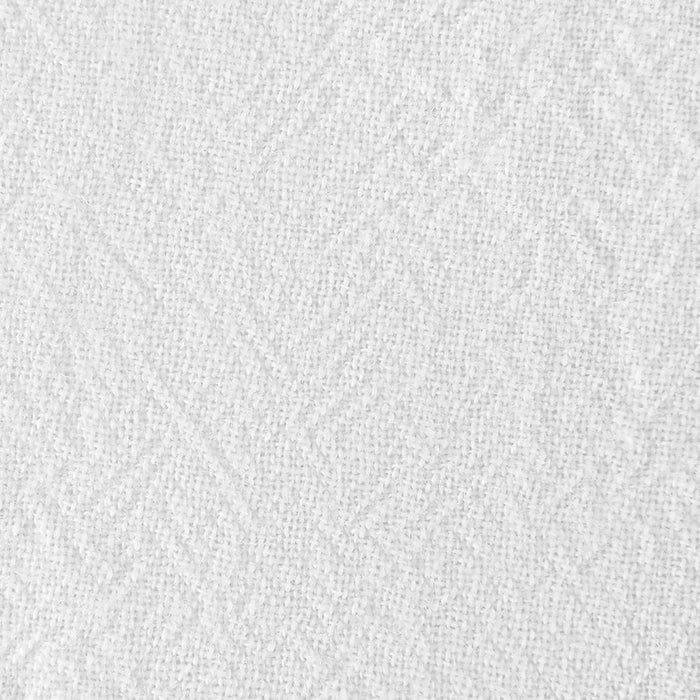 63"x52" Washed Cotton Twist Tab Light Filtering Curtain Panel White - Archaeo