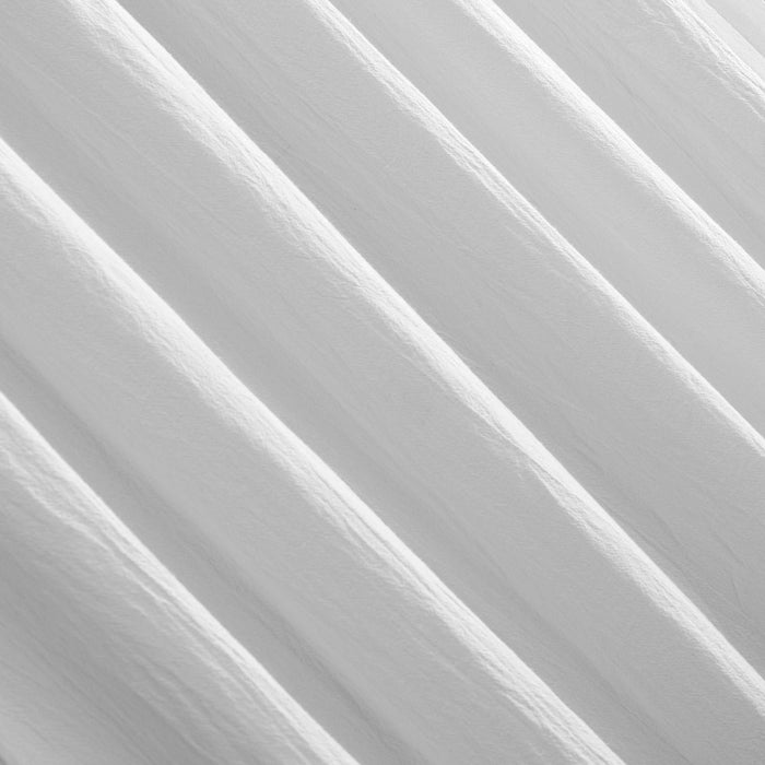 63"x52" Washed Cotton Twist Tab Light Filtering Curtain Panel White - Archaeo