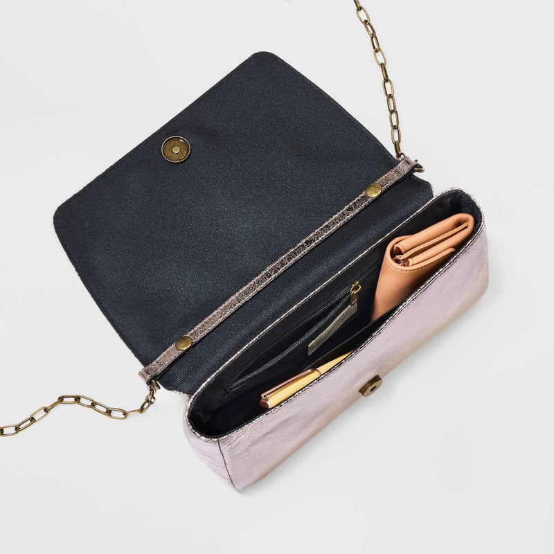 Flap Crossbody Bag - Universal Thread™ Metallic Bronze