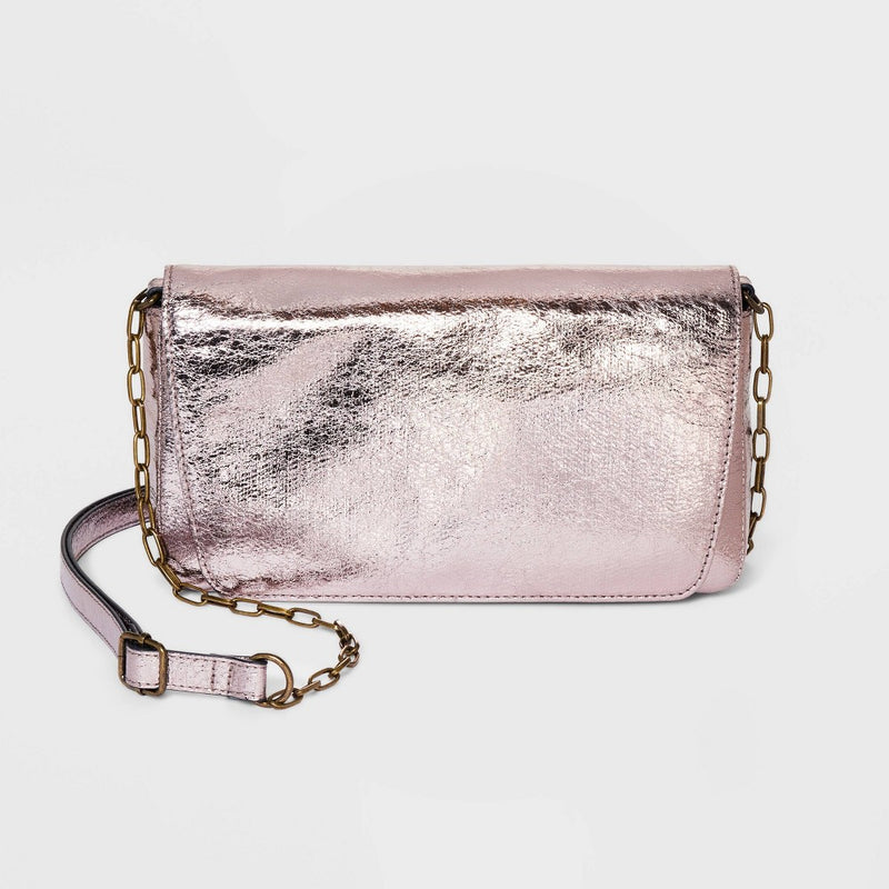 Flap Crossbody Bag - Universal Thread™ Metallic Bronze