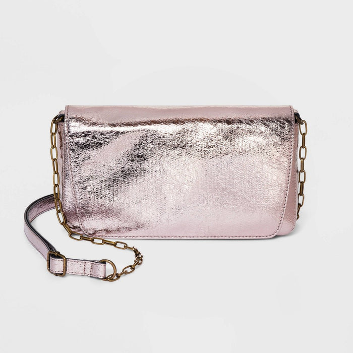 Flap Crossbody Bag - Universal Thread™ Metallic Bronze