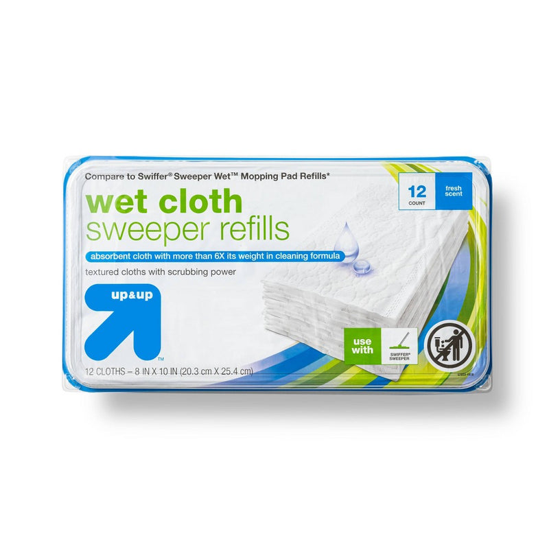 Wet Floor Wipes - 12ct - up & up™