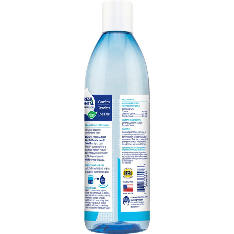Naturel Promise Fresh Dental Health Solution for Dogs - 18oz