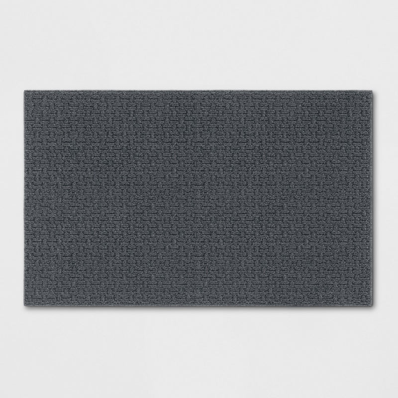 2'6"x3'10"/30"x46" Solid Washable Tufted Accent Rug Gray - Made By Design™ (LOCAL PICKUP ONLY)