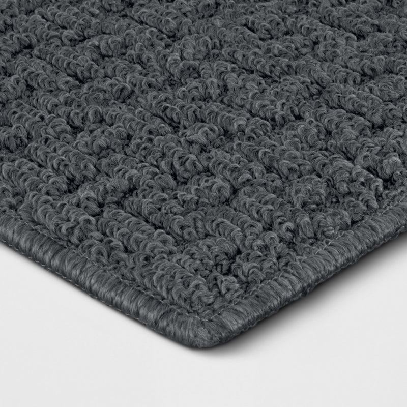 2'6"x3'10"/30"x46" Solid Washable Tufted Accent Rug Gray - Made By Design™ (LOCAL PICKUP ONLY)