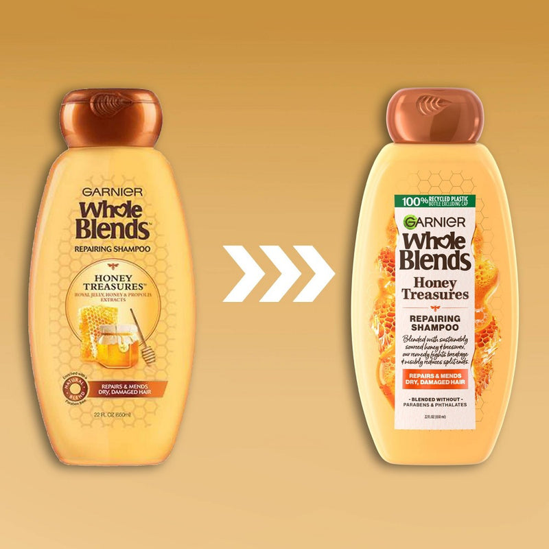 Garnier Whole Blends Honey Treasures Repairing Shampoo - 22 fl oz