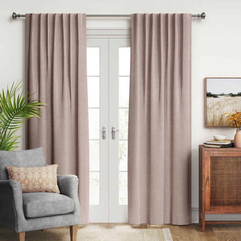 1pc 50"x95" Blackout Aruba Window Curtain Panel Light Brown - Threshold™