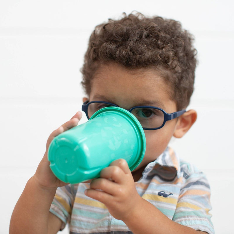 The First Years GreenGrown Reusable Spill-Proof Sippy Toddler Cups - Blue - 3pk/10oz