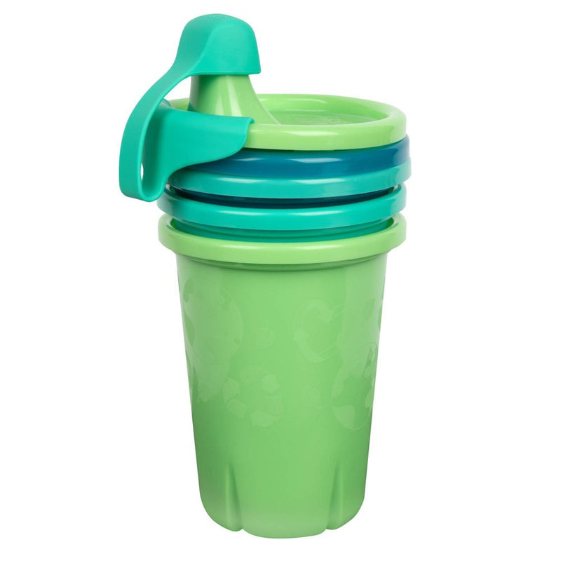 The First Years GreenGrown Reusable Spill-Proof Sippy Toddler Cups - Blue - 3pk/10oz