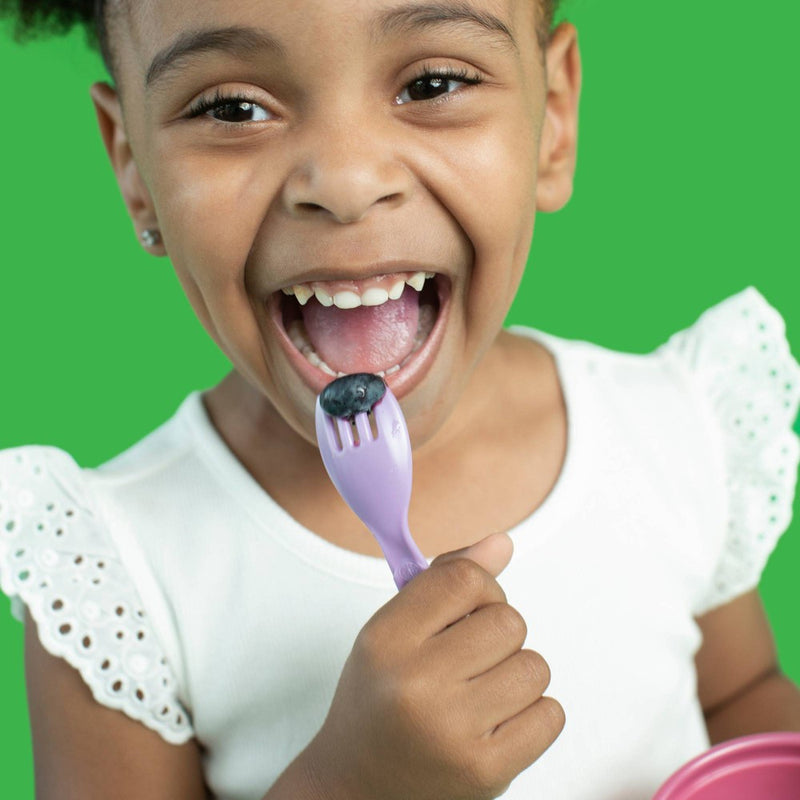The First Years GreenGrown Reusable Flatware - Toddler Forks & Spoons - Pink - 16pk