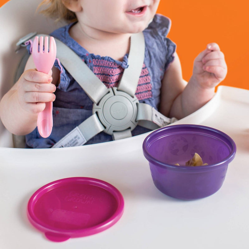 The First Years GreenGrown Reusable Flatware - Toddler Forks & Spoons - Pink - 16pk