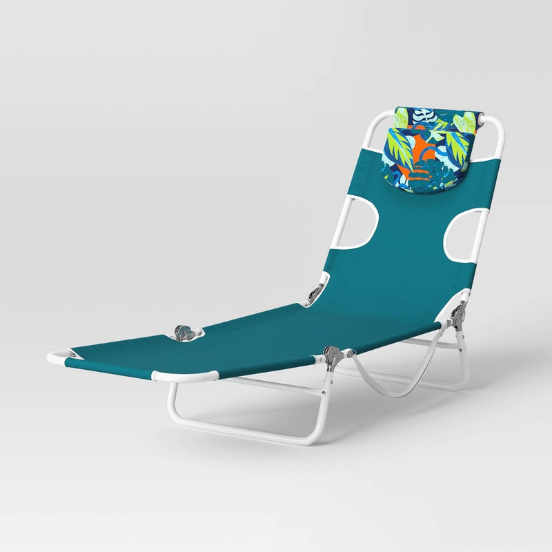 Ocean Beach Lounger - Teal - Sun Squad™ (LOCAL PICKUP ONLY)