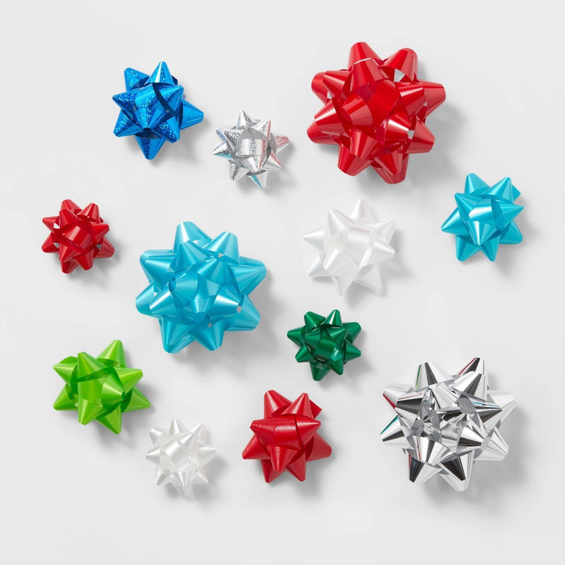 40ct Christmas Bow Bag Brights - Wondershop™