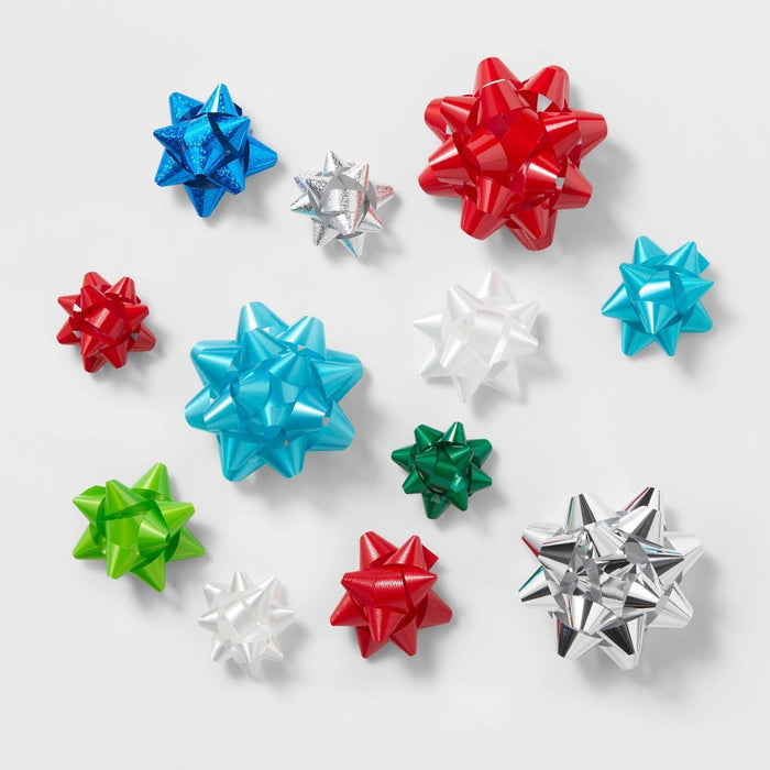 40ct Christmas Bow Bag Brights - Wondershop™