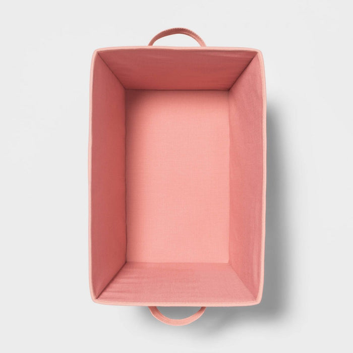 Large Canvas Dot Bin Rose Pink - Pillowfort™
