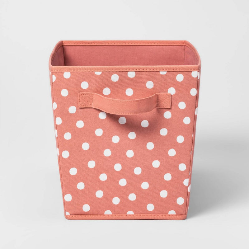 Large Canvas Dot Bin Rose Pink - Pillowfort™