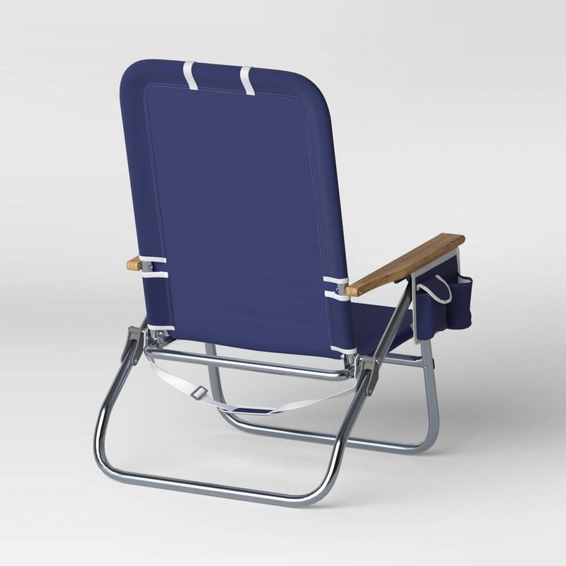 Aluminum High Sitting Chair with Pillow - Navy - Threshold™ (LOCAL PICKUP ONLY)