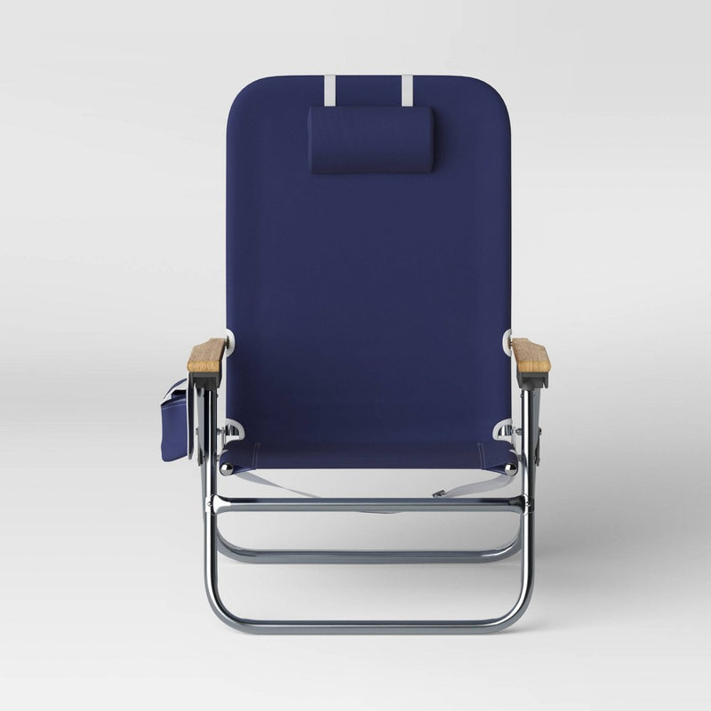 Aluminum High Sitting Chair with Pillow - Navy - Threshold™ (LOCAL PICKUP ONLY)