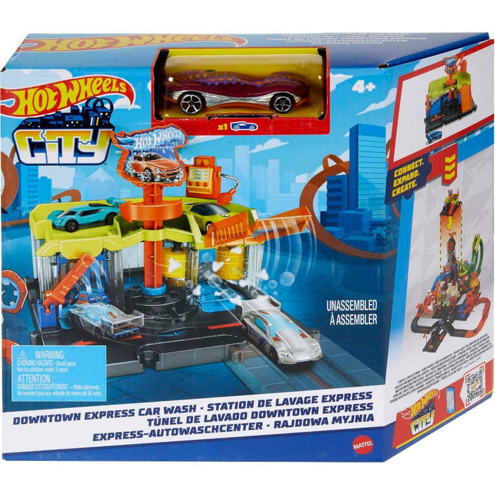 Hot Wheels City Downtown Car Wash Playset