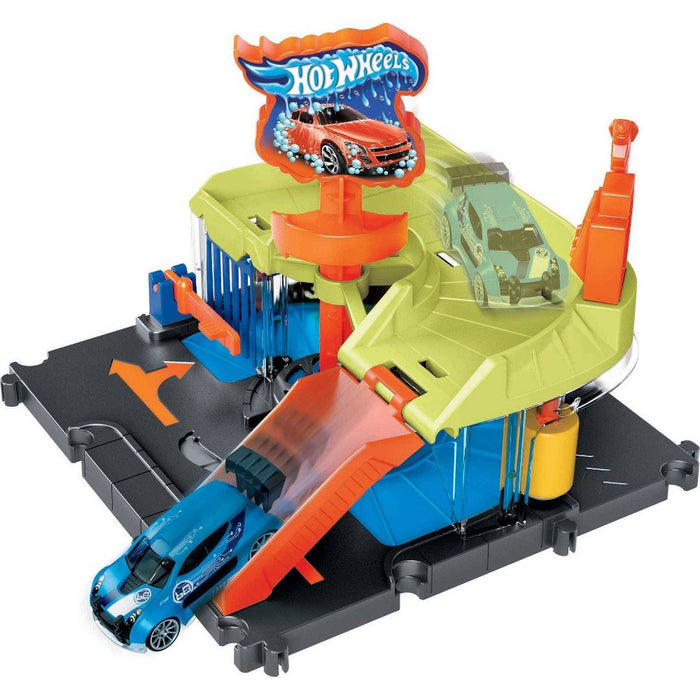 Hot Wheels City Downtown Car Wash Playset
