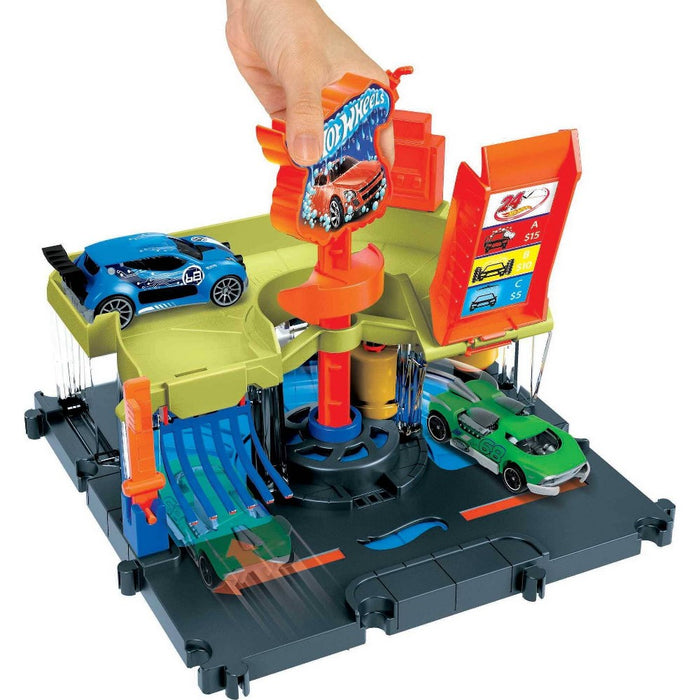 Hot Wheels City Downtown Car Wash Playset