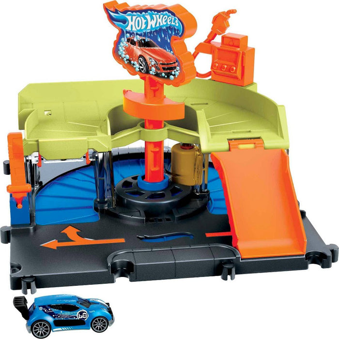 Hot Wheels City Downtown Car Wash Playset