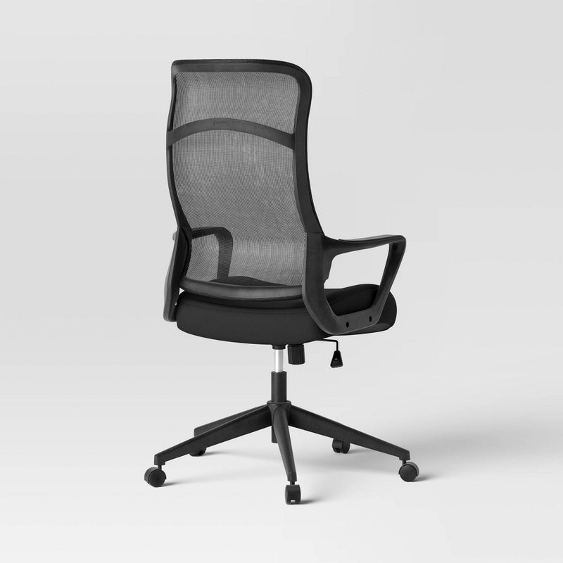 Comfort Office Chair Black - Room Essentials™ (LOCAL PICKUP ONLY)