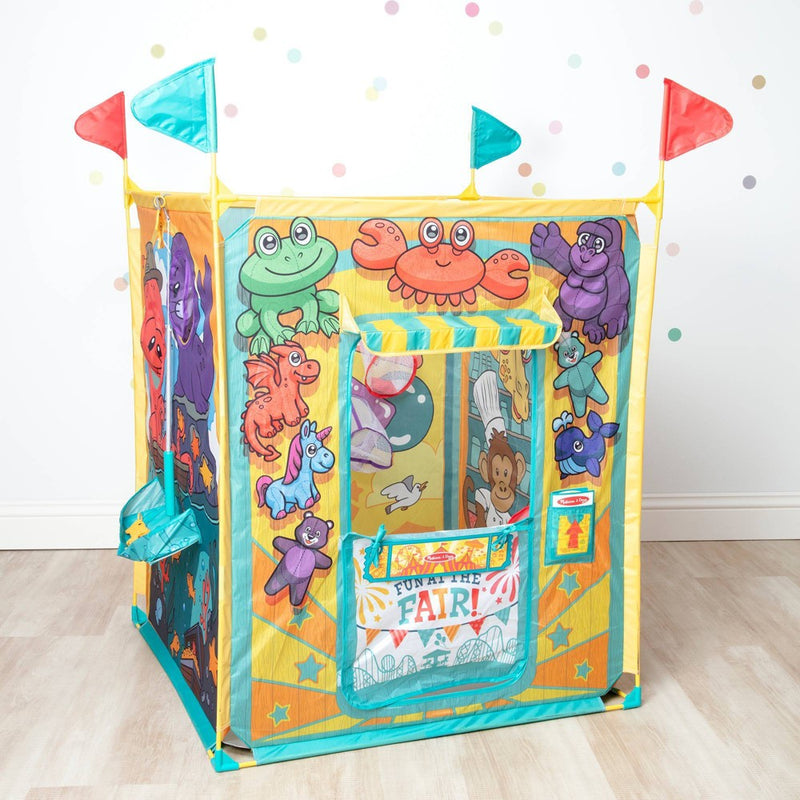 Melissa & Doug Fun at the Fair! Game Center Play Tent - 4 Sides of Activities