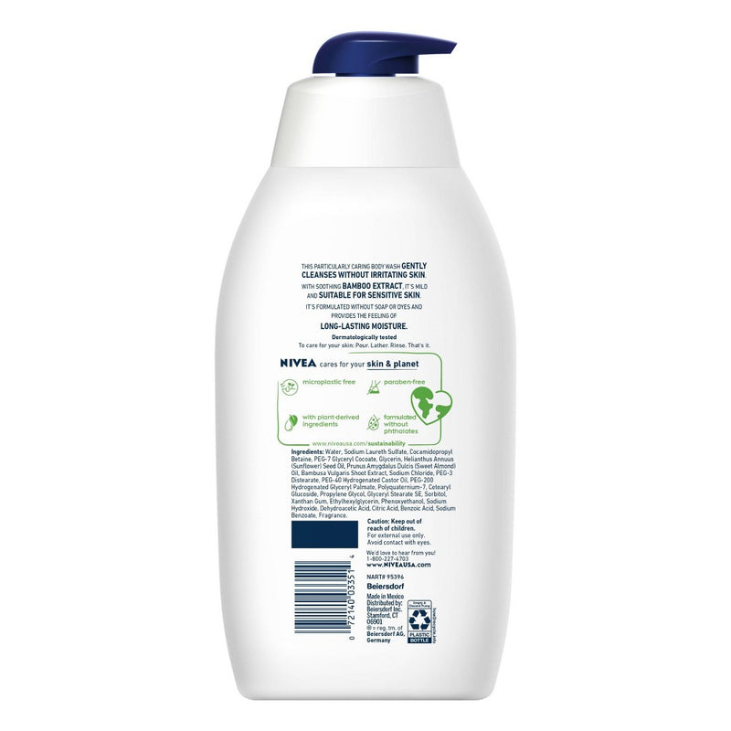 NIVEA Men Sensitive Body Wash with Bamboo Extract - 30 fl oz072140033514