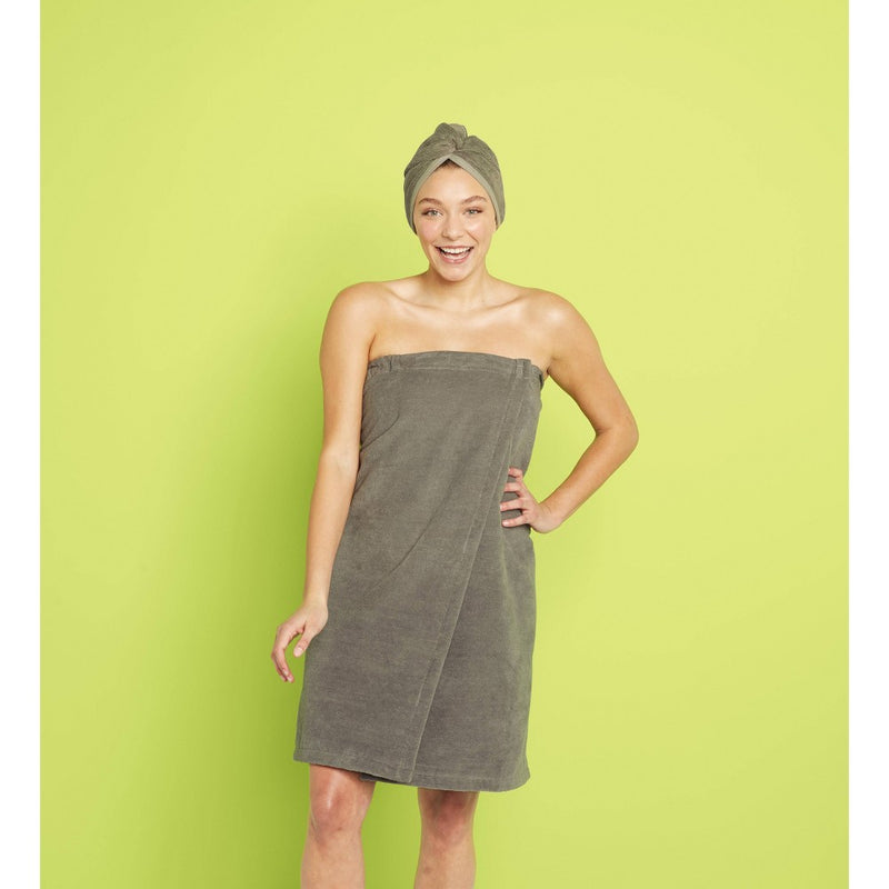 Bath Body Wrap Gray - Room Essentials™