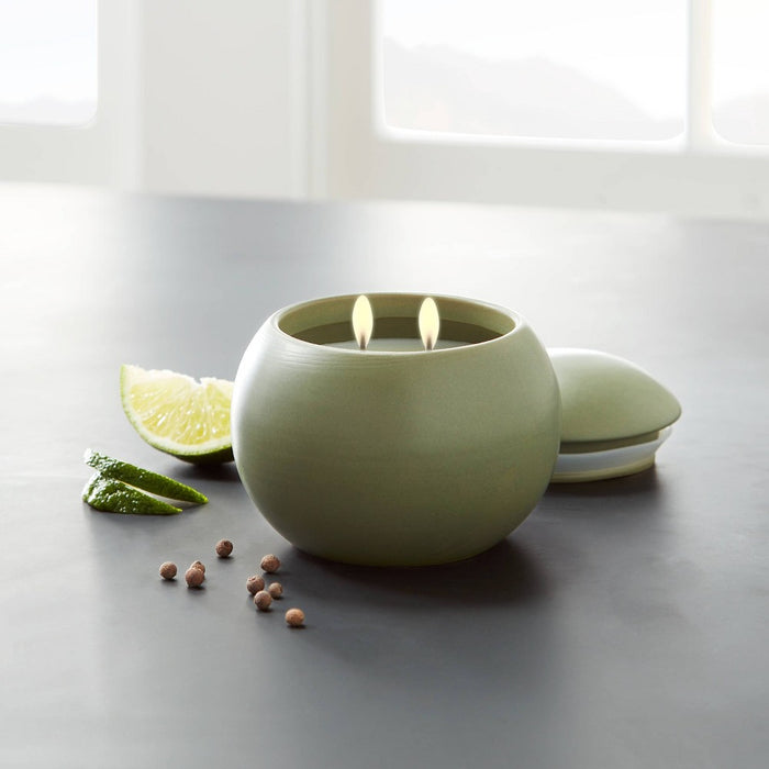 12.5oz Ceramic Sphere Jar Bergamot and Peppercorn Candle - Threshold™ designed with Studio McGee