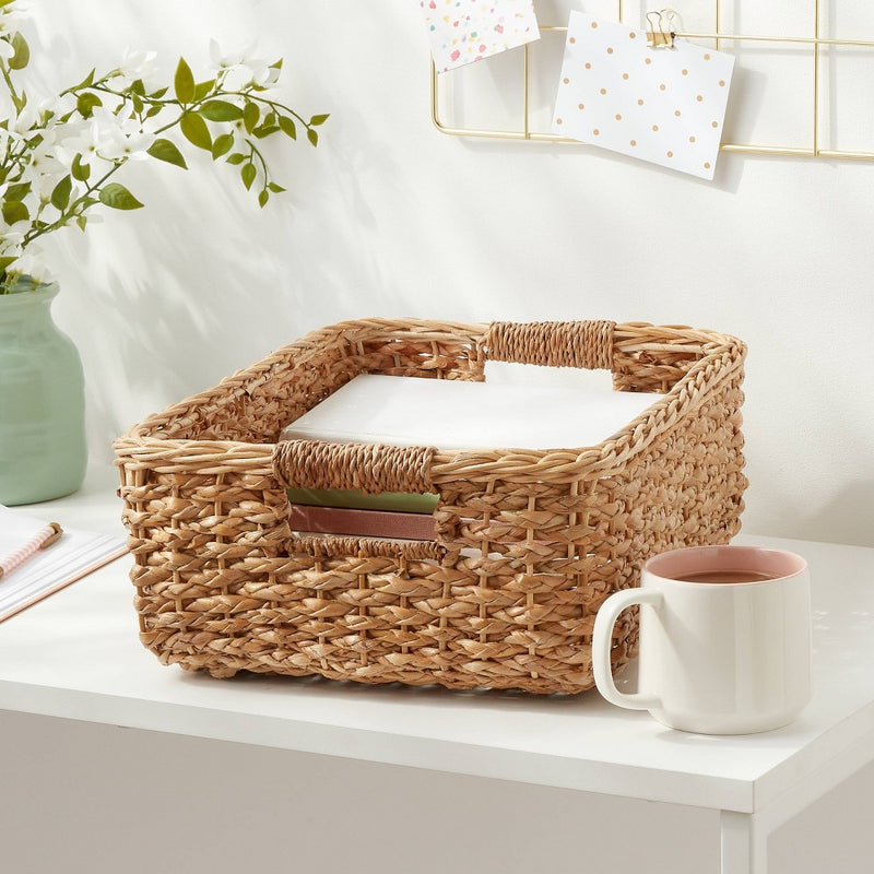 Braided Seagrass Folio Bin - Brightroom™