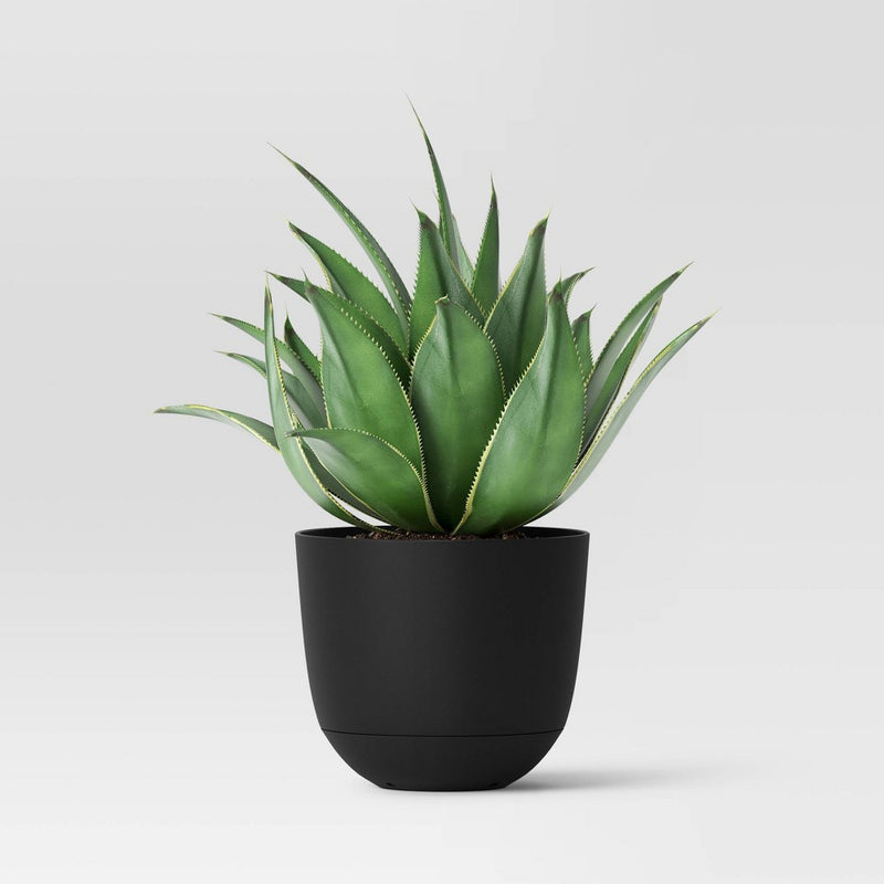 8" Wide Indoor/Outdoor Self-Watering Planter Black - Room Essentials™
