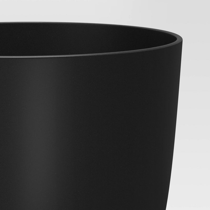 8" Wide Indoor/Outdoor Self-Watering Planter Black - Room Essentials™